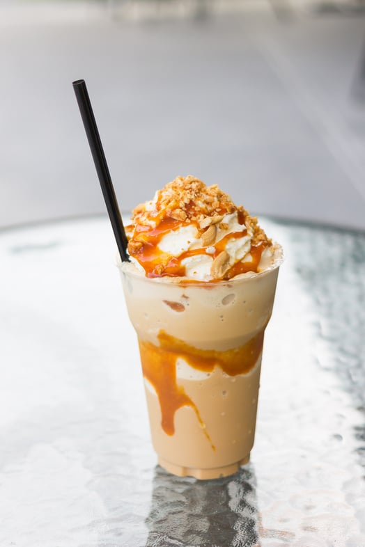 coffee  caramel frappe